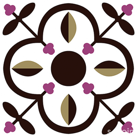 ENCAUSTIC POTTERY TILE GT 2764